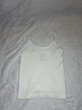 NWOT Wallflower White Ribbed Spaghetti-Strap Camisole